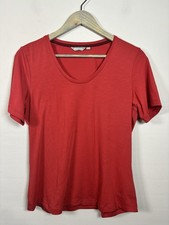 Rohan Women's Dryknit Essence T-Shirt Red Size 14 Excellent Condition