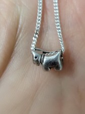 Superb Radley Dog Charm In Sterling Silver With Necklace.