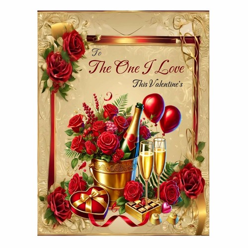 One love valentines card - i,
