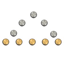 10Pcs Metal Flute Plugs Open