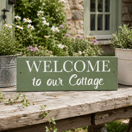 Handmade welcome our - welcome, to