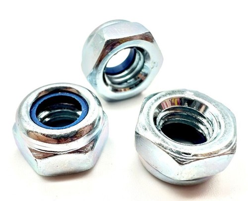 Nyloc nuts bzp all sizes - nuts,