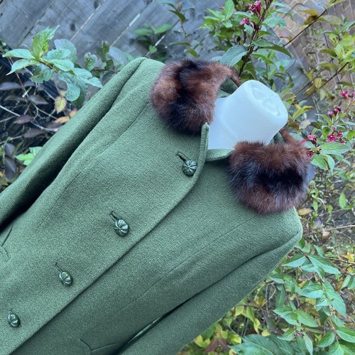Vintage dereta green real - dereta, fur