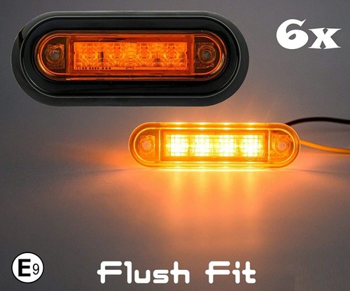 Flush fit led - flush, amber