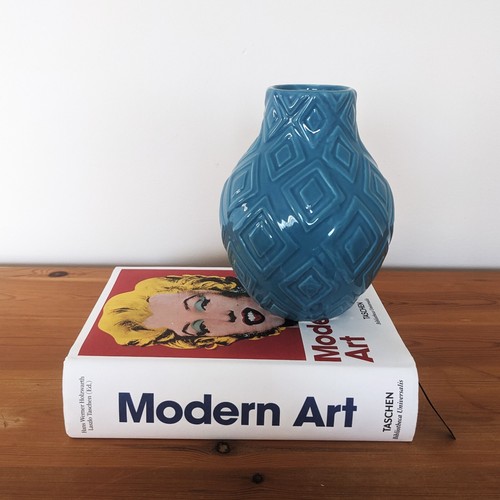Contemporary teal ceramic - teal,