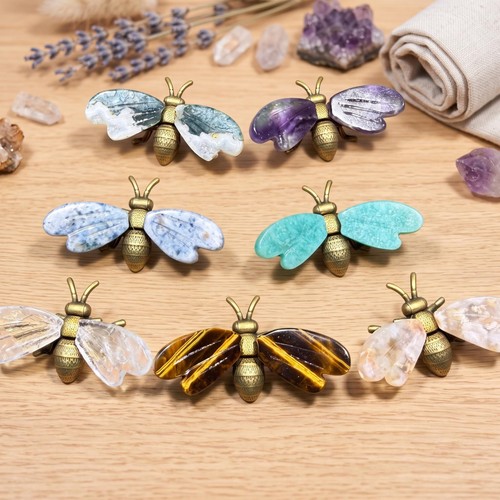 Handmade crystal bee - crystal, figurine