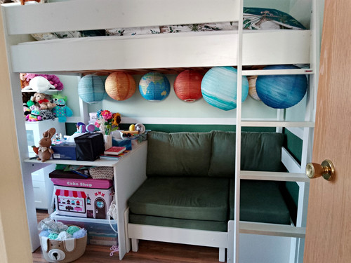 Stompa single loft bed wood - stompa,