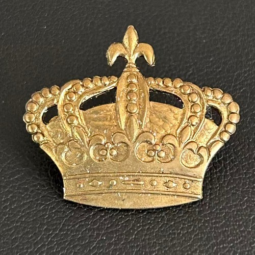 Vintage raw brass royal crown - vintage,