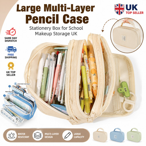 Large multi layer pencil case - pencil,