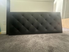 Black Queen upholstered panel