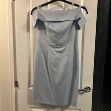 Pale Blue Off-the-Shoulder Dress Size 12