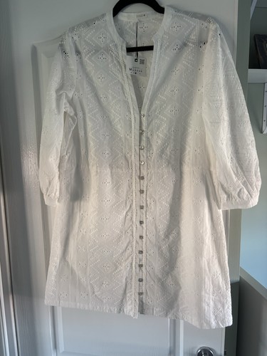 Zara broderie dress mini - zara,