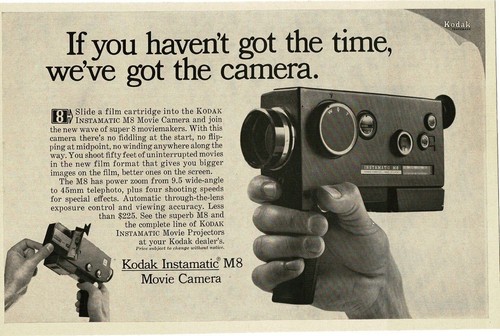 1967 kodak instamatic movie - kodak,