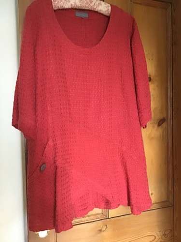 Sahara linen waffle tunic - waffle,