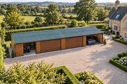 Metal garage 16m x - 20,