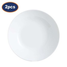 Soup Plate Luminarc Zelie Glass 20cm Serving Stew Pasta Dish Microwave Safe 2pcs