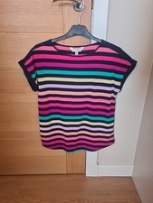 Next Love And Roses Ladies Rainbow Colour Tshirt. Size 10