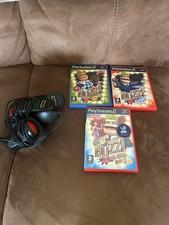 playstation 2 buzz games x3 plus buzzers
