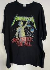 Vintage Metallica Shirt XXL And Justice For All 2006 Band Concert Music Pushead