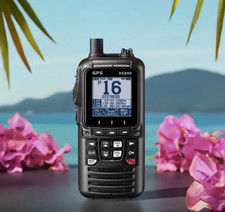 Military Marine Standard Horizon HX890 | VHF Radio | GPS | Floating | Black