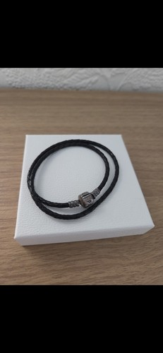 Pandora black leather double - leather,