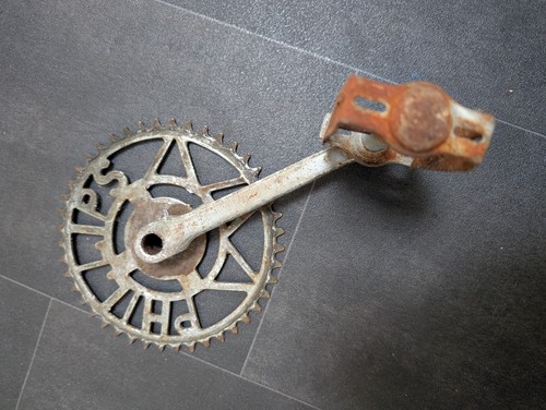 Vintage crank and peddle - vintage,