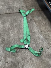 4 Point Bucket Seat Harness Green Car Racing
