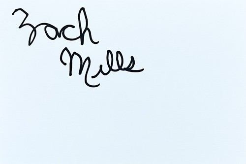 Zach mills signed - ip, 4x6