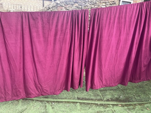 Pair raspberry burgundy - pair, velvet