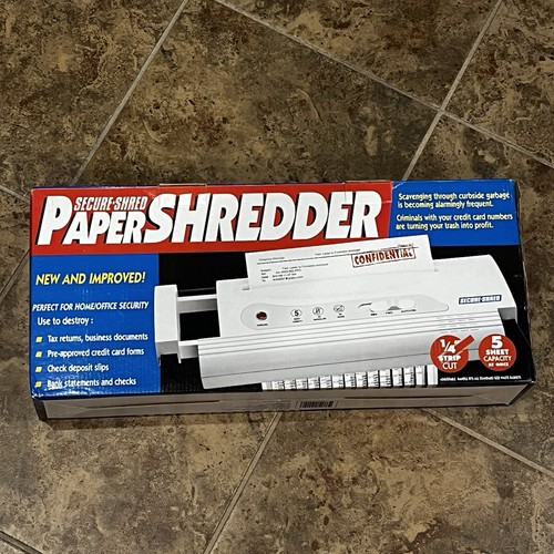 Paper shredder secure - secure, shred