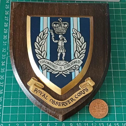 Royal observer corps - corps., queens