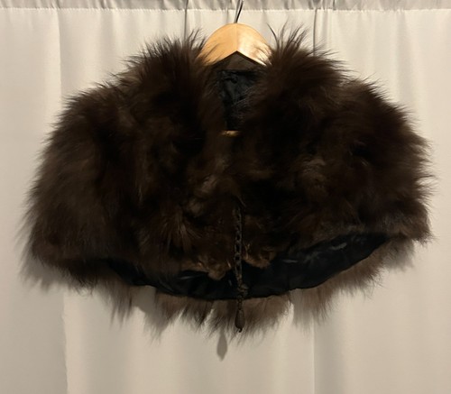 Vintage real fox fur cape