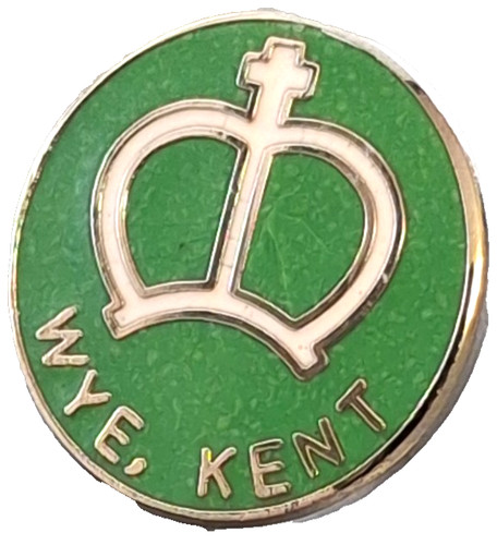 Wye village small pin badge - small,
