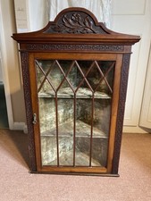 Antique Mahogany Corner Wall