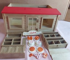Vintage 1987 Sylvanian Families Bakery With Furniture And Accessories VGC