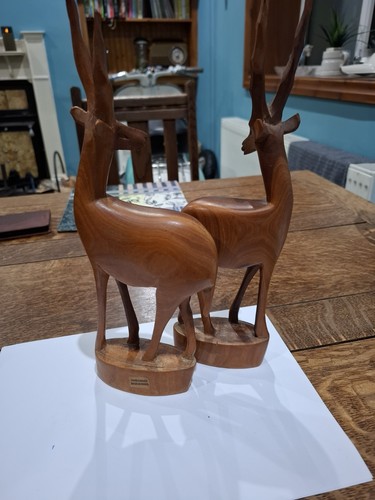 Vintage hand carved - hand-carved, wooden