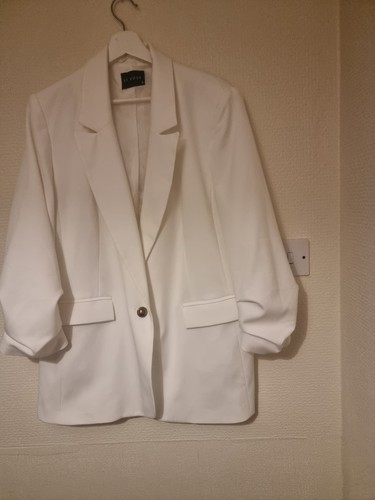 Womens white blazer - white, size