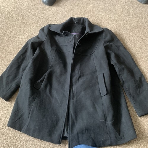 Black swing coat - swing, f&f