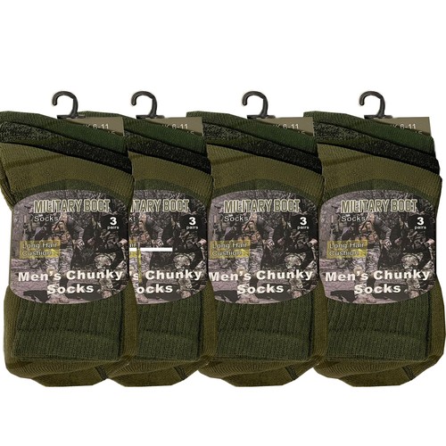Pairs mens military socks - military,