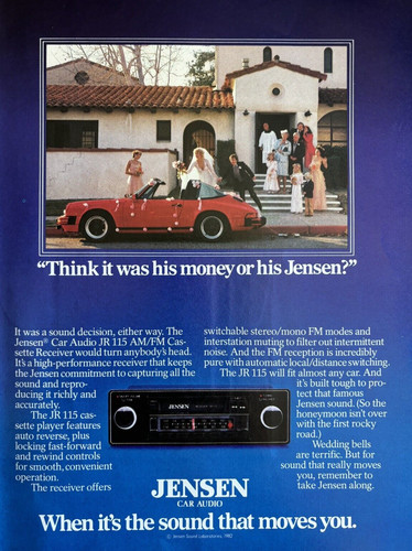 1982 jensen car audio radio - jensen,