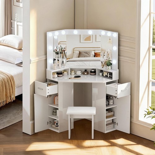 Dressing table corner vanity - dressing,