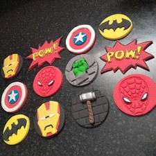 Super hero fondant birthday - super,