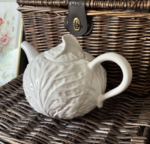 Large vintage white majolica - large,