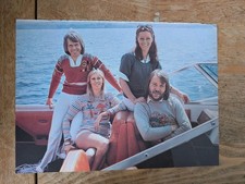 ABBA Double Sided 1970s full page UK magazine Page/poster . 26.5cm x 19.5cm