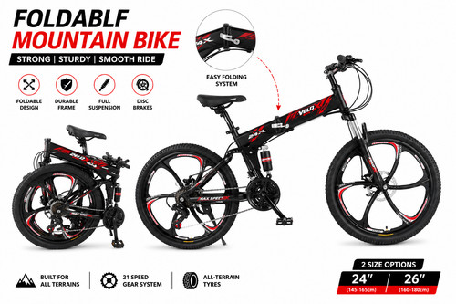 Mountain folding bike - in,