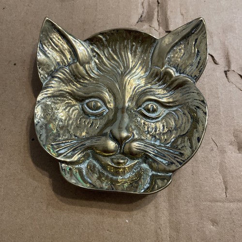 Brass vintage cat - vintage, trinket