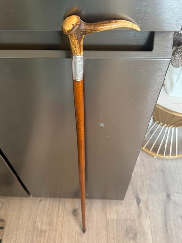 Vintage wood walking stick - vintage,