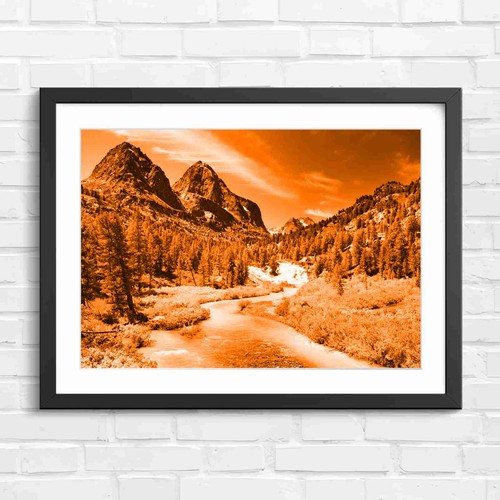 Turquoise alpine river - turquoise, with