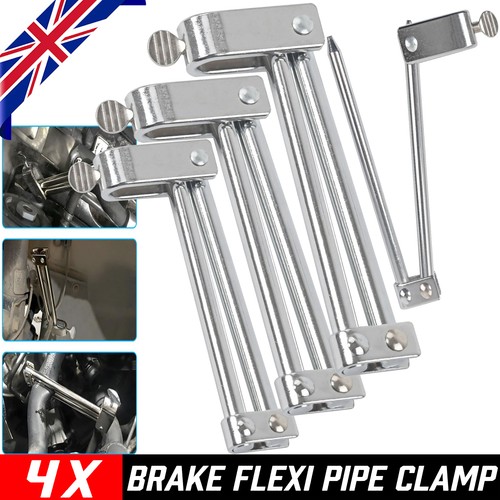 Brake flexi pipe - 4x, clamp