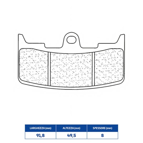 Front brake pads sintered - brake,